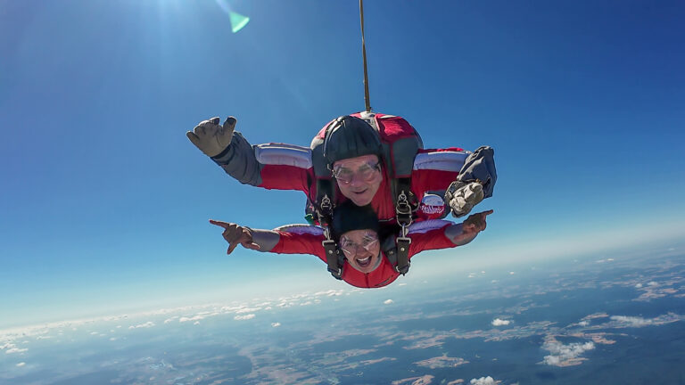 FSZ Hassfurt Tandem Passagier im Freifall